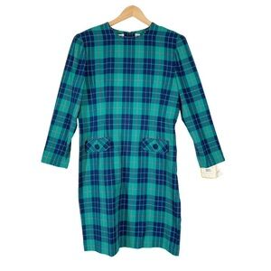 Vintage Leslie Fay Retro Art Deco Dress Size 14